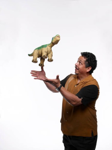 Caleb chung with pleo - pleo, the