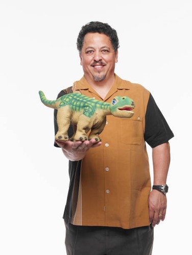 Caleb chung with - pleo, the
